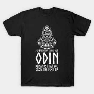 Viking God Odin - Norse Mythology - Motivational Pagan Gift T-Shirt